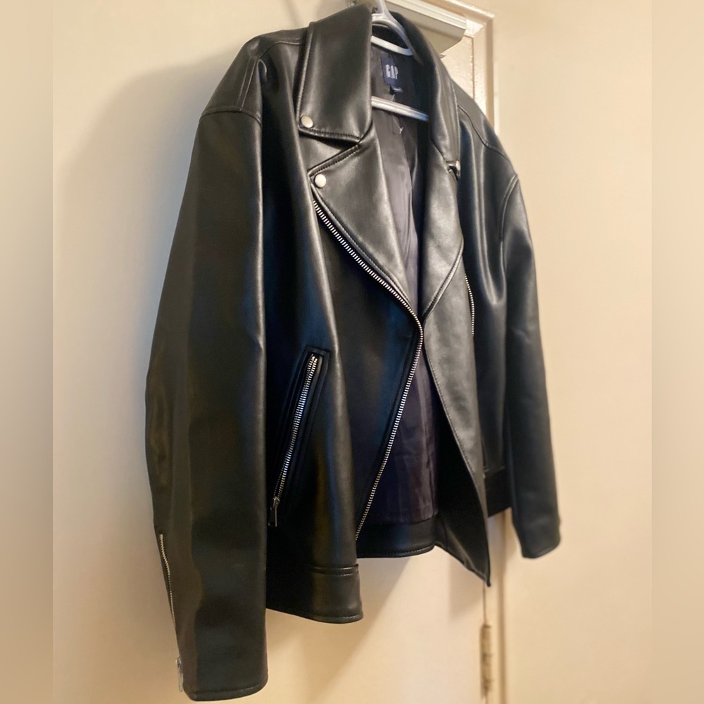 Vegan Leather Jacket - Moto Jacket - Perfect for Fall